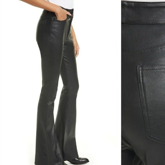 Rag and bone Jane high waist leather pants sz. 24 - Picture 2 of 5